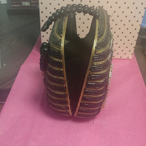 Vintage Custom clutch purse all hand beaded - Picture 3 of 4